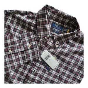Polo Ralph Lauren Plaid Button Down Mens XL Multi Classic Fit Preppy Casual